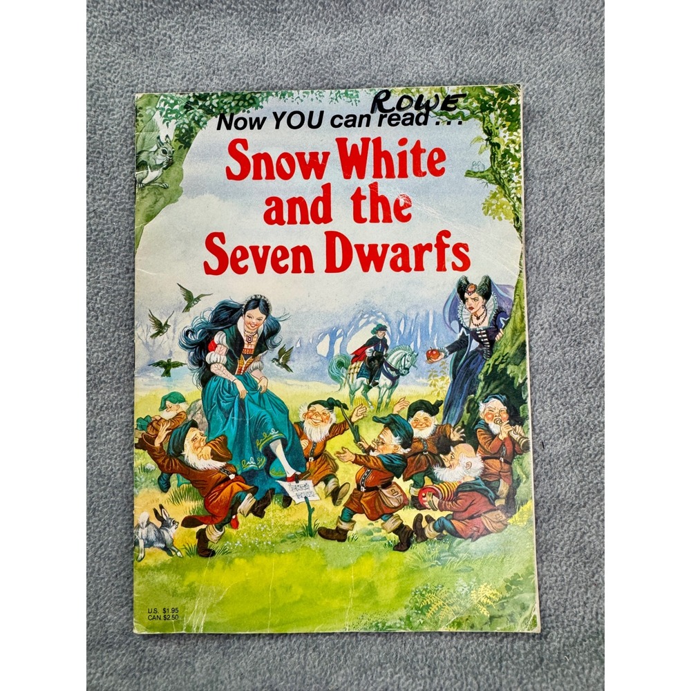 Vintage Snow White and the Seven Dwarfs Now YOU Can Read Book ISBN 0874061865โ